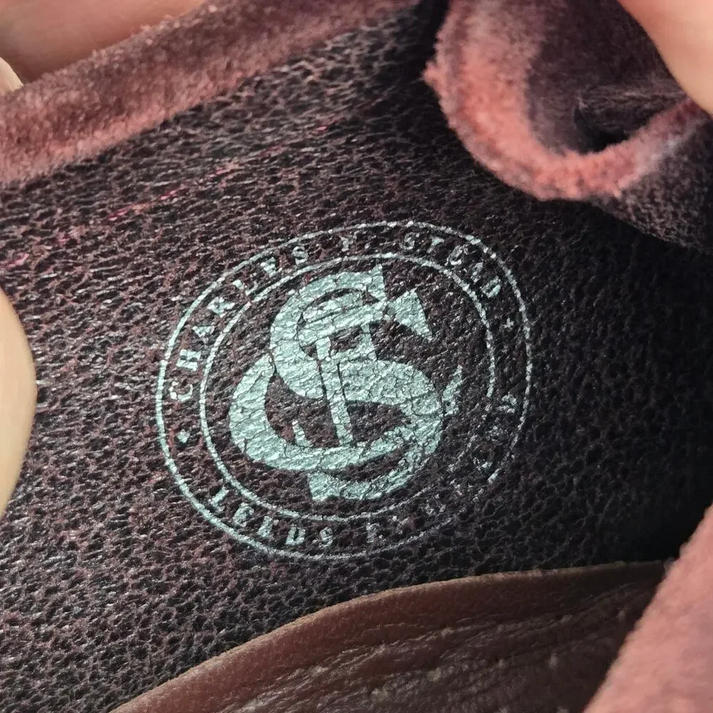 Clarks Original Mens 8M Wallabee Burgundy Suede Casual Lifestyle Chukka Boots